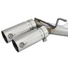 Afe Stainless Steel, With Muffler, 3 Inch to 2.5 Inch Pipe Diameter, Single Exhaust With Dual Exit 49-43128-P